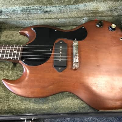 Gibson Vintage SG Junior JR 1965 Mahogany Brown OHSC P-90 Great Player Condition image 3