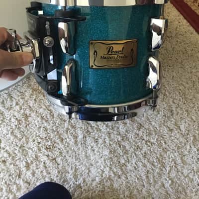 Pearl Masters studio birch 2000’s Ocean Blue Sparkle image 5