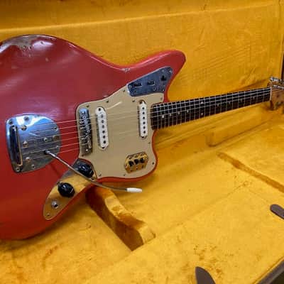 Fender Jaguar 1962 - Fiesta red refin image 3