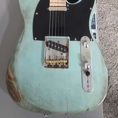 Turquoise Telecaster /. T-style Relic Telecaster 2020 - Turquoise image 11