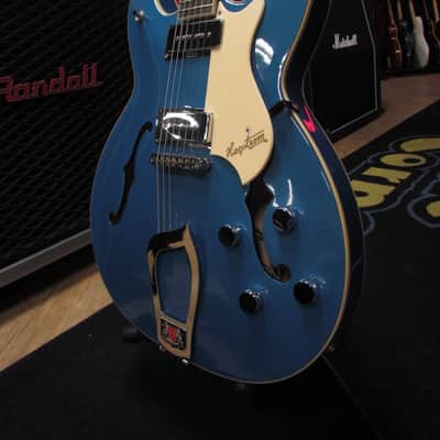 Hagstrom Viking P Miami Blue *Cracked Fingerboard* image 3