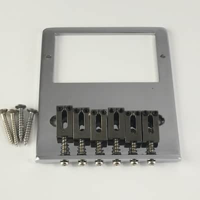 Custom Fender NOS Relic Style Electric Guitar Six Black Nickel Saddles Bridge Humbucker image 1