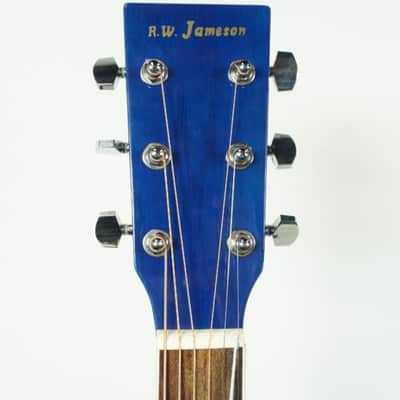 R.W. JAMESON ACOUSTIC ELECTRIC Acoustic Guitar Blue image 3
