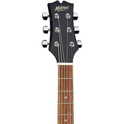 Mitchell O120CEWPM Auditorium Acoustic-Electric Guitar Regular Metallic Black image 5