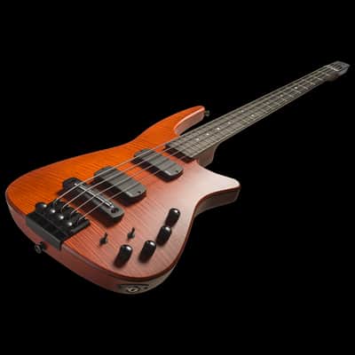 CR4 RADIUS Bass Guitar Amber Satin image 2