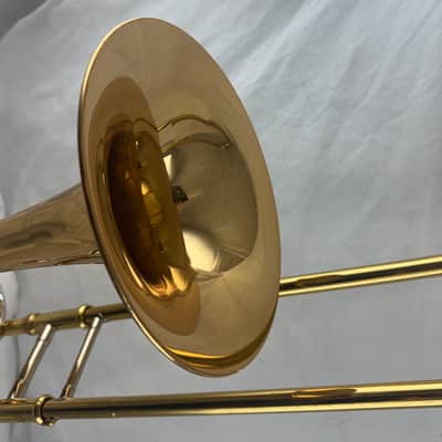Yamaha YSL-448G Intermediate Bb/F Trombone 2010s - Lacquered Brass image 6