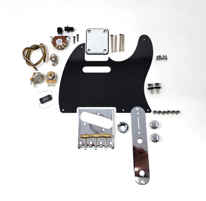Carparelli Hardware Set for Tele (SET A) - Chrome, Black or Gold image 1