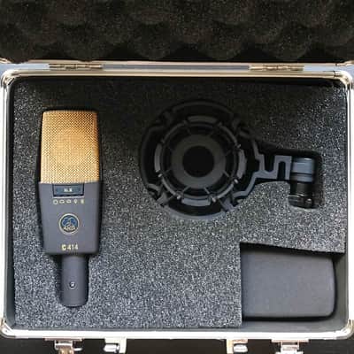 AKG C414 XLII Large Diaphragm Multipattern Condenser Microphone - Black image 1