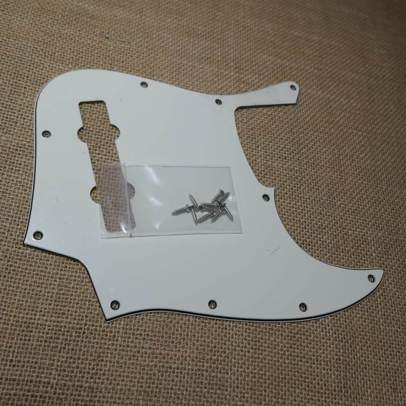 Pickguard White, Genuine 2025 Fender Player Plus Jazz Bass Same Day Shipping #DG12 image 1