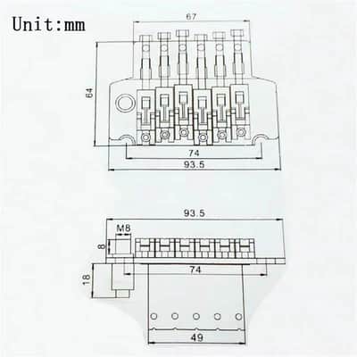 Ibanez Chrome Licensed Guitar Double Locking Bridge Tremolo image 4