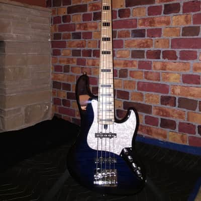 Mayones Jabba 2016 Trans Blue Burst Gloss Monolith Black Gloss image 16