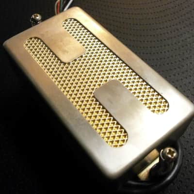 Humbucker Pickups SET H COVER GOLD FOIL Relic/Aged Q Fits Fender Gibson LP SG Greco Ibanez Vintage PAF image 4