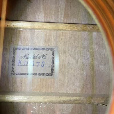1970’s Kay KDG70  Double Pickguard Acoustic Guitar image 6