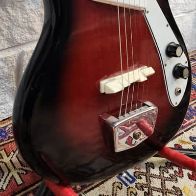 RARE! Guyatone (Heit) Bradford PU-1 Bloodburst w/ Sharktooth Pickup 1966-67 Japan image 5
