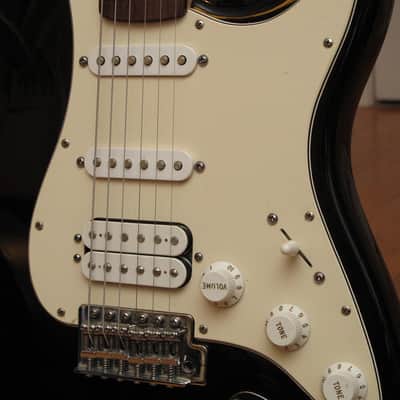 Fender Standard Stratocaster HSS, MIM Fat Strat 2004/2005 Black image 10