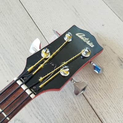 Ibanez Antoria 2354B Double Cutaway Bass 1974-1977-Relic Red image 3