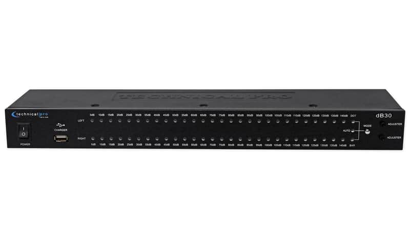 Technical Pro DB30 1U Rack Mount dB Decibel Meter Display+8 Outlet Power Supply image 1