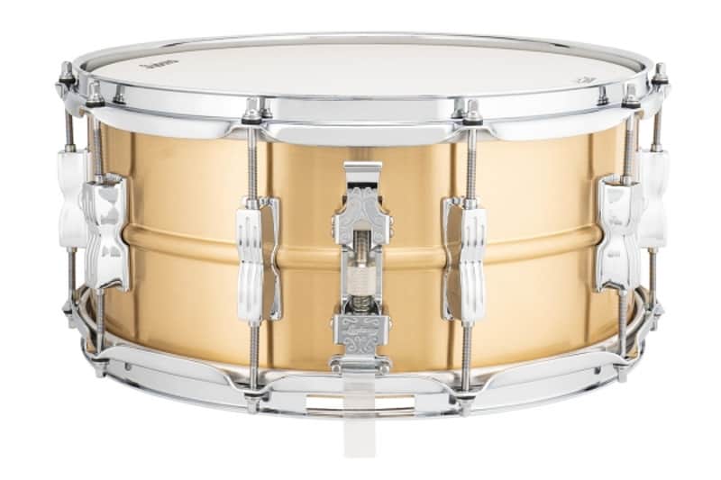 Ludwig LZ654BM Acro Bronze 6.5x14" 10-Lug Snare Drum with P86C Strainer image 2