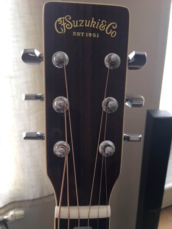 1979 Vintage Kiso Suzuki W-200 .. Martin D-28 Profile & figures