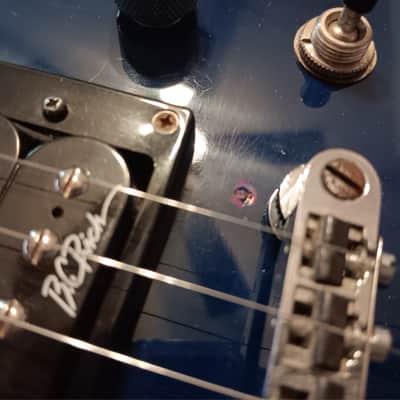 B.C. Rich Platinum Mockingbird - Trans Blue image 12