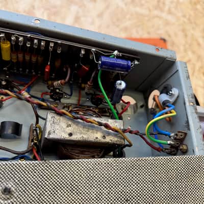 Immagine Vintage 1950s RSA / Selmer TV10 'Deck Chair Fabric' 1x10 Valve Amplifier Combo - 25