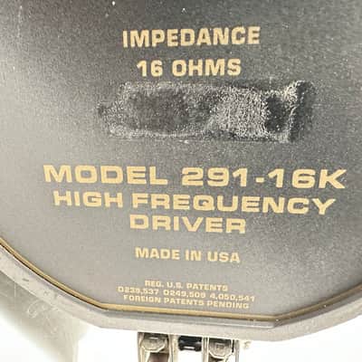 Single Altec Model 291-16K 16 Ohm High Frequency Compression Horn Driver image 3