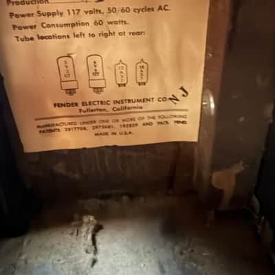 1964 Pre CBS Fender Vibro Champ 6-Watt 1x8" Guitar Combo 1964 - 1967 - Black Panel image 9