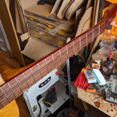 Handmade 40in Bearclaw Sitka Brown Ebony Wide Nut Shellac image 13