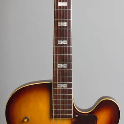 Epiphone  Zephyr E-312T Thinline Hollow Body Electric Guitar (1960), ser. #A-3241, black tolex hard shell case. image 8