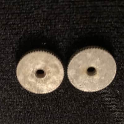 Gibson Gibson Les Paul bridge adjustment thumbwheels 1970's Silver image 3