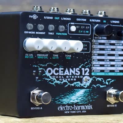 Electro-Harmonix Oceans 12 Dual Independent Stereo Reverb Engines Effect Pedal image 3