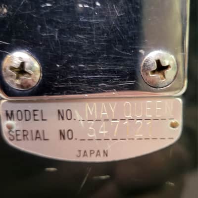 Video Demo 1967 Teisco May Queen Black White Pro Setup New Strings Hard Shell Case image 15