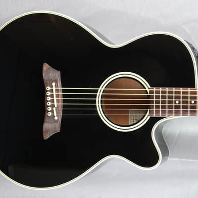Takamine PT-106 auditorium electro 1998 - black - japan import image 3