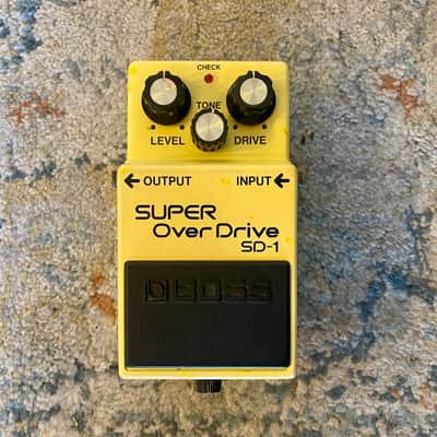 Boss SD-1 Super OverDrive MADE IN JAPAN Black Label 1987 image 2