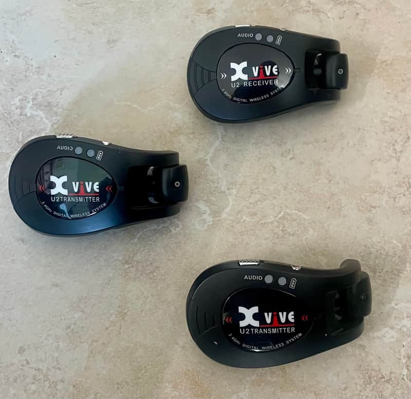 Xvive U2 Wireless Guitar System - Black set 2 transmitters/1 receiver image 1