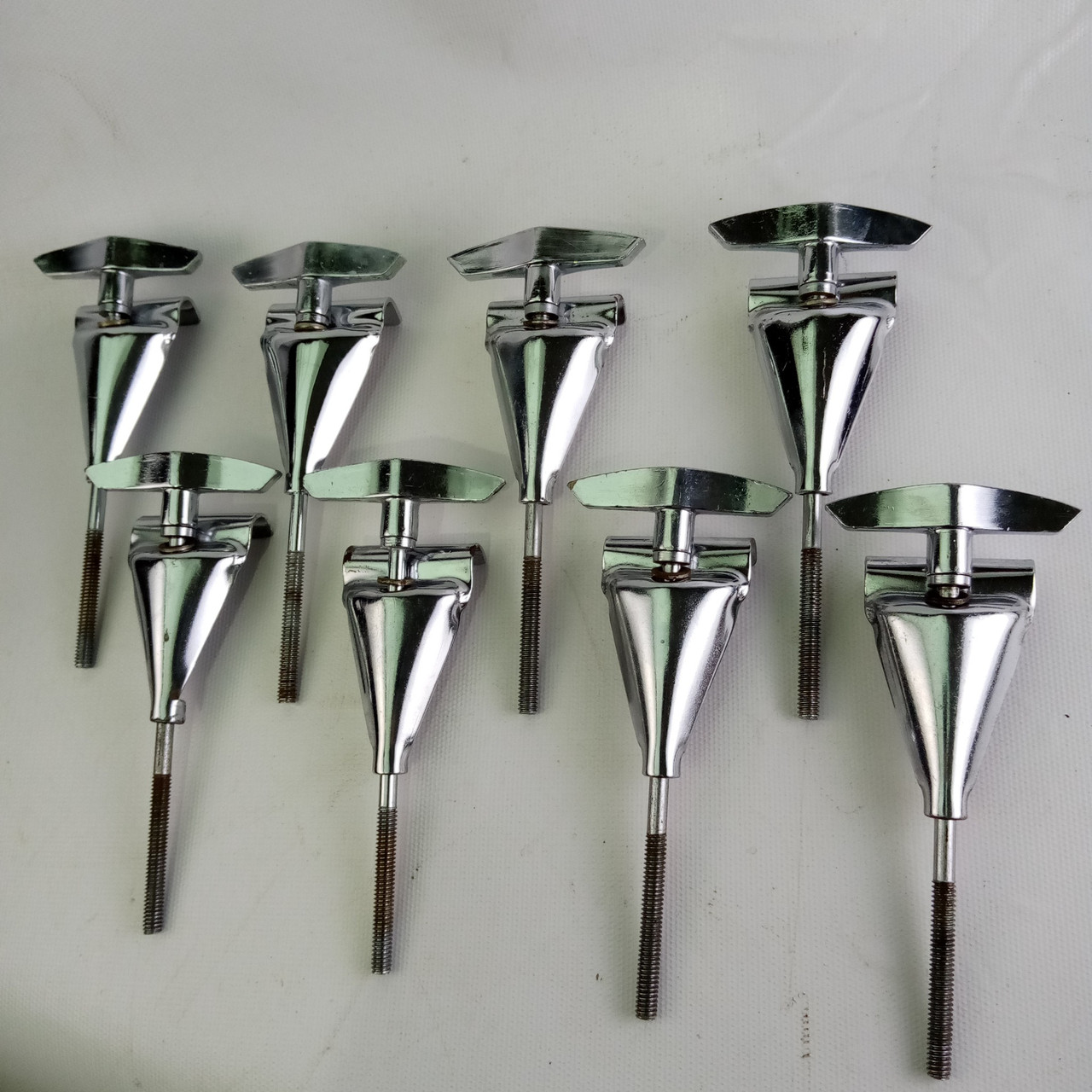 Slingerland 8x Sound King Bass Drum Tension T-Rods+Claws Chrome Vintage 70s Set — main photograph