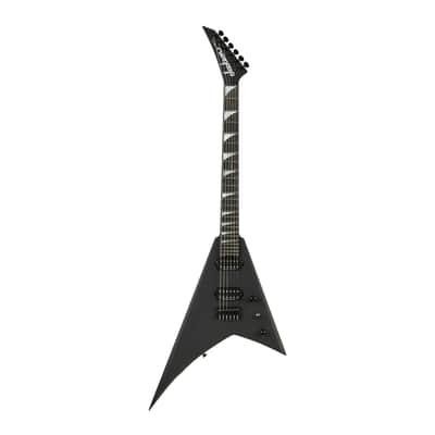 Jackson American Series Rhoads RR24 HT Electric Guitar with Ebony Fingerboard Alder Body and Neck-Through-Body Construction (Satin Black) image 1