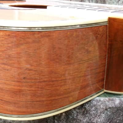1975 Yairi YW-600 Dreadnought Guitar New Jacaranda Natural+Vintage Flight Case image 17