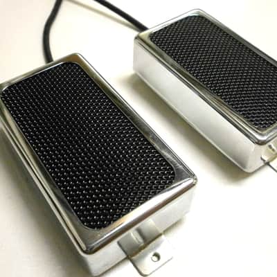 Humbucker Pickups SET Open Cover BLACK FOIL PAF Q Pickups Custom Shop Fits Gibson Epi Greco Ibanez image 5