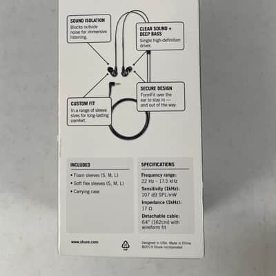 Shure SE215 Single Driver In-Ear Monitors, Black image 3