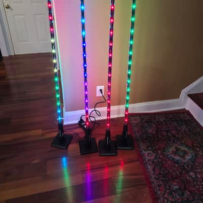 Chauvet Freedom Stick Pack with 4 LED Effects Lights 2010s - Black image 2