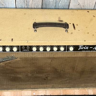 1960 Fender The-Twin "Legendary" Model 6G8-A Blonde 2X12" Combo Amp image 6
