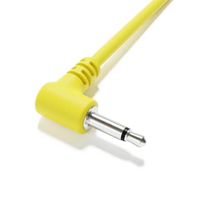 ExcelValley [Yellow | 200 cm - 78.74"] 5-Pack - Right Angle Mono Modular Patch Cables image 4