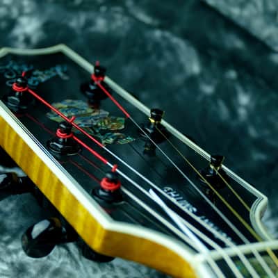 Heritage Johnny Smith Rose w/ Rose Pick Guard 1998 Amber image 7