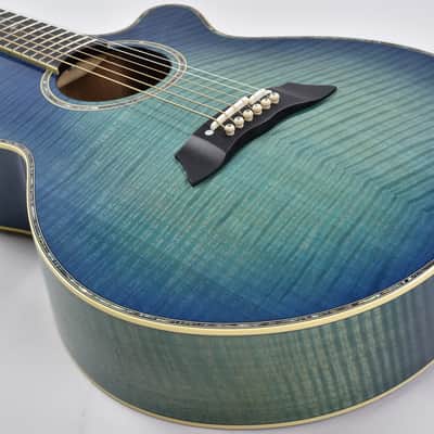 Takamine LTD 2016 Decoy Limited Edition Acoustic Guitar in Green Blue Burst! image 4