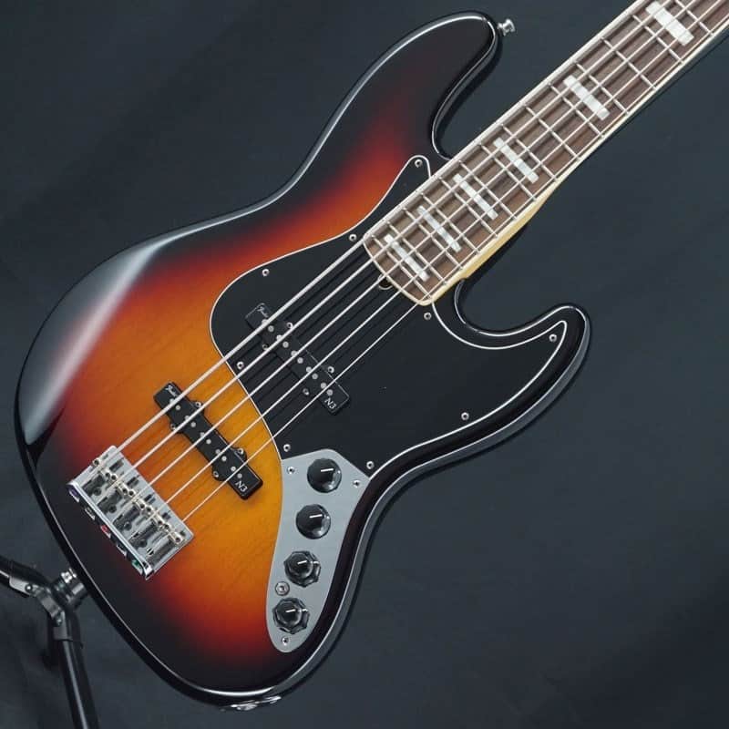 ベース Fender American Deluxe Jazz Bass V N3 Fender American Deluxe Jazz Bass V - 3-Color Sunburst | Sweetwater
