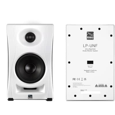 KALI AUDIO LP-UNF 4” Ultra Nearfield Powered Monitor System w/Bluetooth - Boundary Compensation EQ Settings - for Mixing, Recording, Audio Production - USB-C, TRS, RCA Inputs  White (Pair) image 5