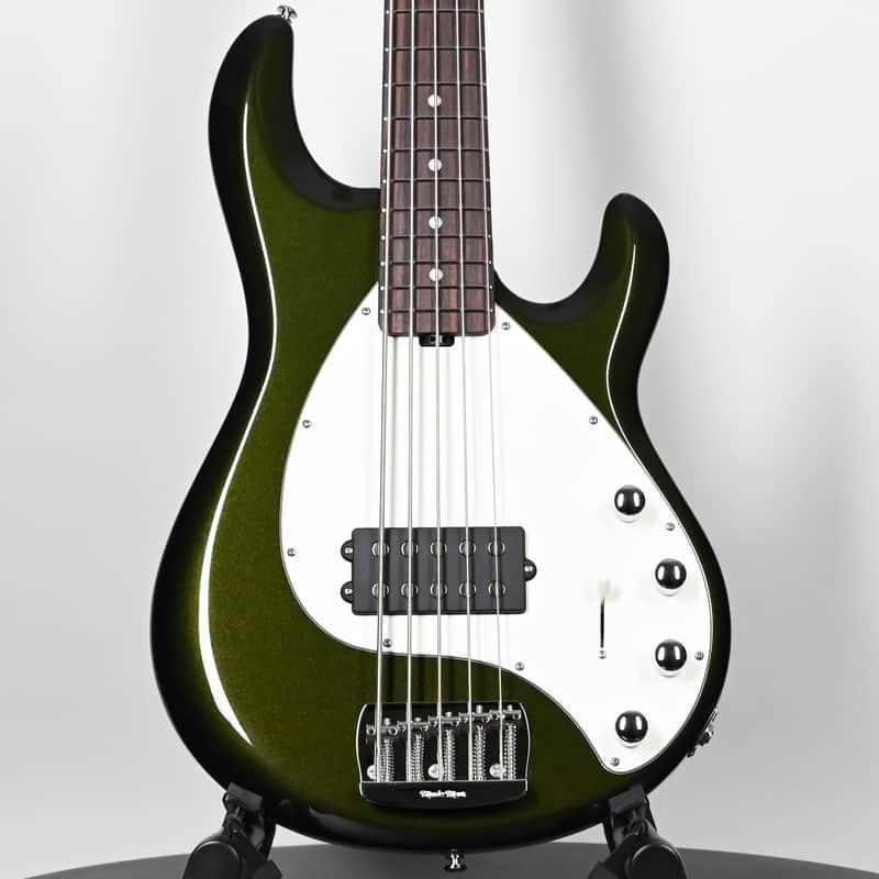 Ernie Ball Music Man StingRay 5 Special H 5-String Bass Guitar- Fallout Green (K07301) image 1