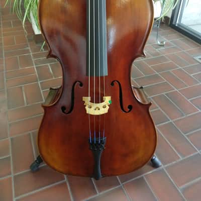 New Cedar Music Model CD 4/4 Full Size Cello - Oil Varnish with Bow, Rosin, Bag and Warranty image 2