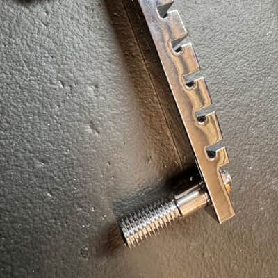 Carlino Rock Bottom bridge/sustain block system with tailpiece 2025 - Chrome image 7